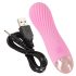 Cuties Mini - bežični vodootporni spiralni vibrator (ružičasti)