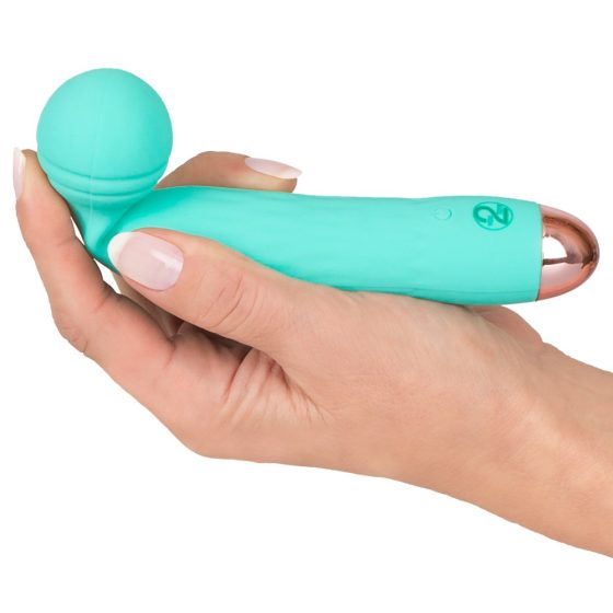 Cuties Mini Wand - punjivi, vodootporni vibrator za masažu (zeleni)
