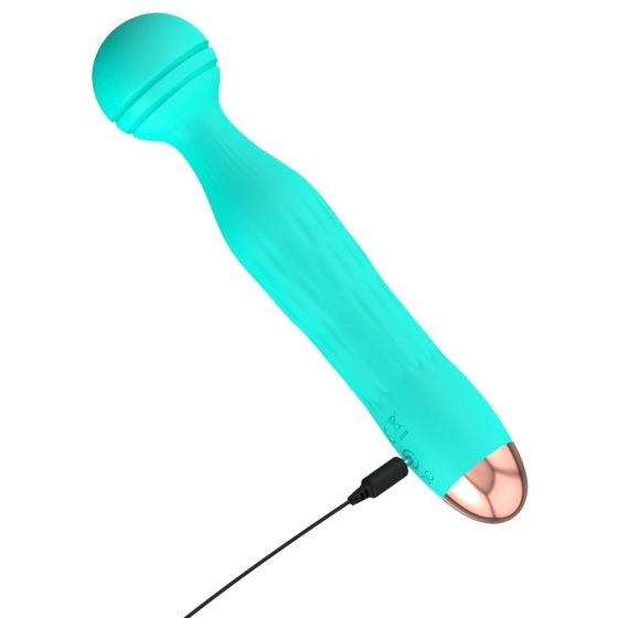 Cuties Mini Wand - punjivi, vodootporni vibrator za masažu (zeleni)
