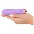 Cuties Mini - bežični, vodootporni, rebrasti vibrator (ljubičasti)