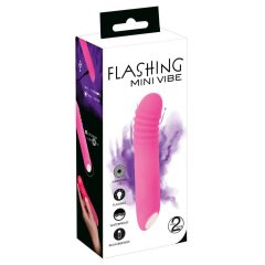   You2Toys - Flashing Mini Vibe - punjivi svjetleći vibrator (ružičasti)
