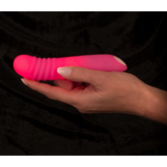You2Toys - Flashing Mini Vibe - punjivi svjetleći vibrator (ružičasti)