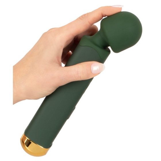 Emerald Love Wand - punjivi, vodootporni masažni vibrator (zeleni)