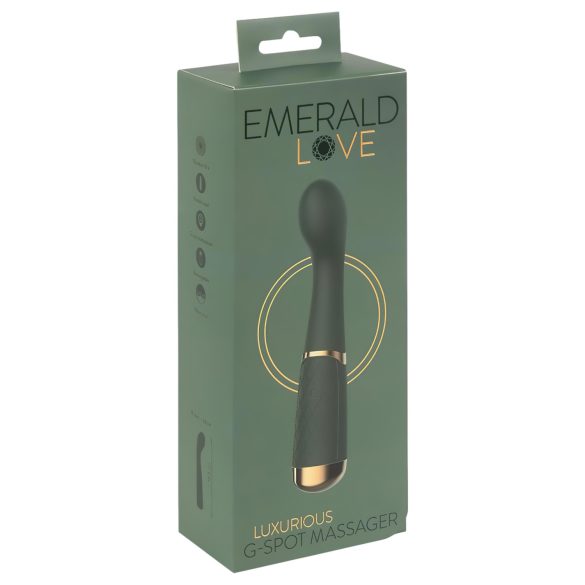 Smaragdna Ljubav - punjivi, vodootporni G-točka vibrator (zeleni)