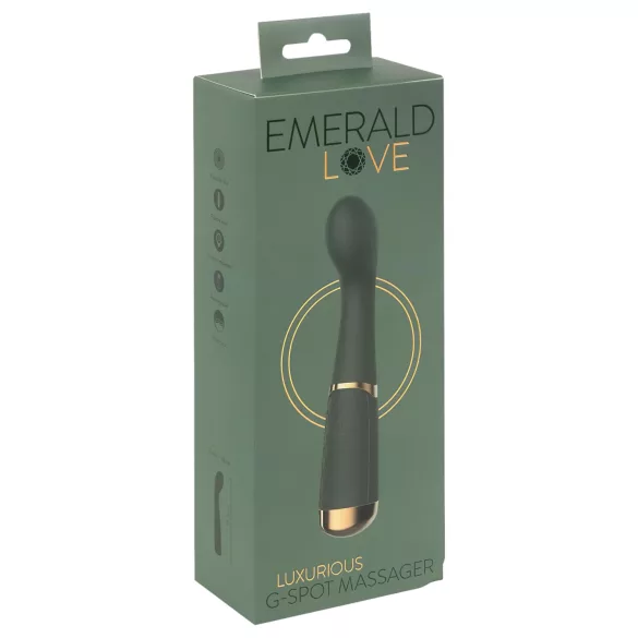 Emerald Love - G točka vibrator na punjenje - vodootporan - zeleni