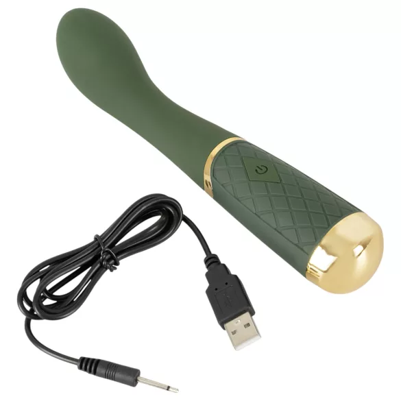 Emerald Love - G točka vibrator na punjenje - vodootporan - zeleni