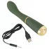 Emerald Love - G točka vibrator na punjenje - vodootporan - zeleni