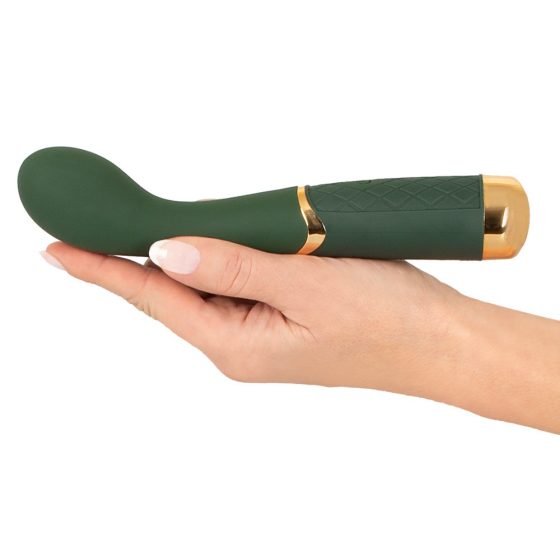 Emerald Love - punjivi, vodootporni vibrator G-točke (zeleni)
