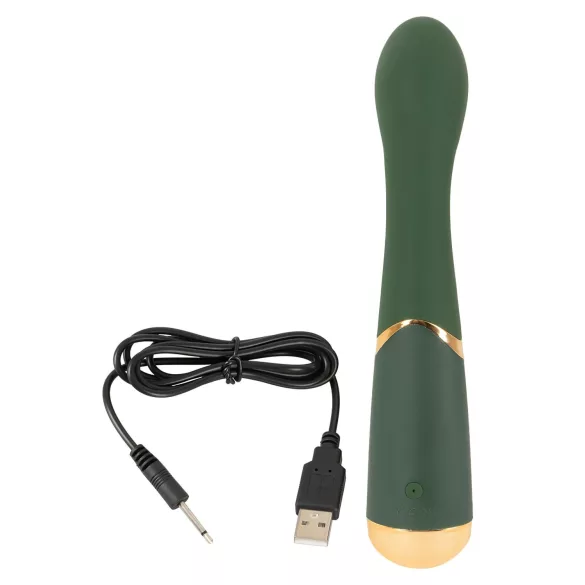 Emerald Love - G točka vibrator na punjenje - vodootporan - zeleni