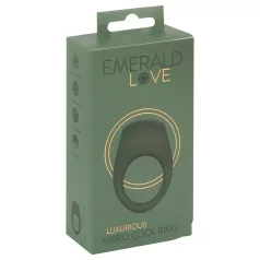   Emerald Love - vibrirajući penis prsten na punjenje - vodootporan - zeleni