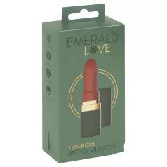   Emerald Love - akumulatorski, vodootporni vibrator u obliku ruža (crveni)