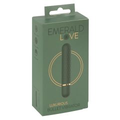 Emerald Love - punjivi, vodootporni stick vibrator (zeleni)