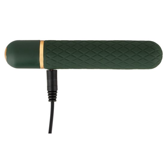 Emerald Love - punjivi, vodootporni stick vibrator (zeleni)