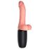 King Cock Plus 6,5 - vibrator s testisima - prirodno