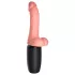 King Cock Plus 6,5 - realistični vibrator s testisima - prirodna boja