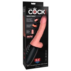 King Cock Plus 6.5 - testicular shock vibrator - prirodan
