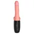 King Cock Plus 6,5 - realistični vibrator s testisima - prirodna boja