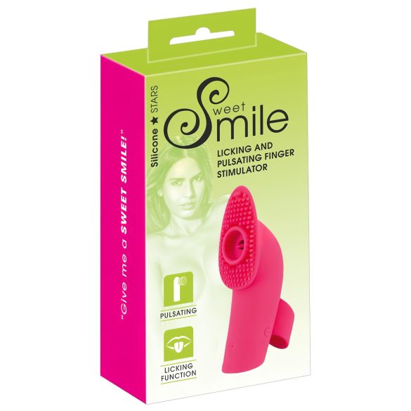 SMILE Licking - Zračni Pulsni Jezičasti Vibrator za Prst (Ružičasti)