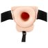 You2Toys Strap-on - šuplji, podesivi vibrator (prirodni)