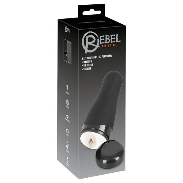Rebel 3 Funkcije - bežični, grijani masturbator s umjetnom vaginom