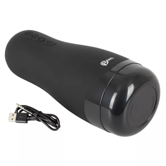 Rebel - masturbator za muškarce - 3 funkcije, grijanje - punjivi