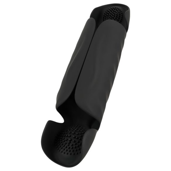 Rebel - 3-motorski vibrator za stimulaciju (crni)