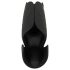 Rebel - 3-motorski vibrator za stimulaciju (crni)
