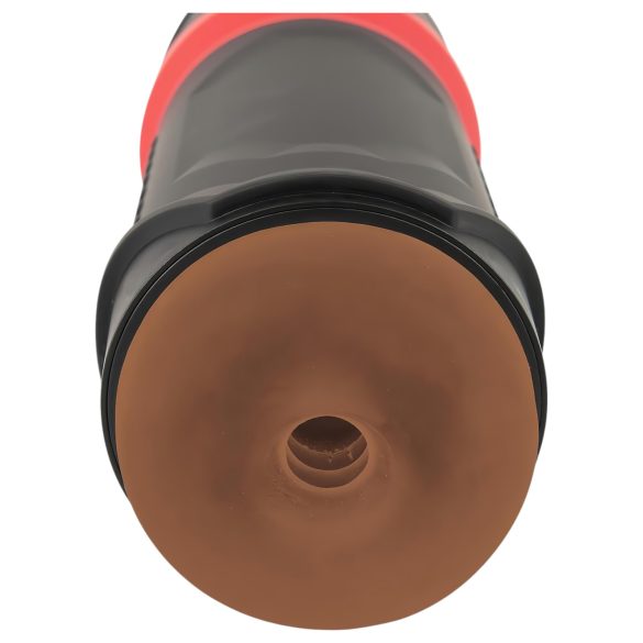 WYNE 04 - akumulatorski vibrator-sisač masturbator (smeđi)