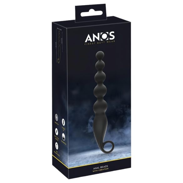 ANOS analne kuglice - crni analni vibrator s kuglicama