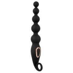 Anos Anal Beads - analne perle s vibracijom (crne)