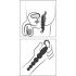 ANOS analne kuglice - crni analni vibrator s kuglicama