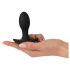 ANOS - punjivi, vodootporni crni vibrator za prostatu