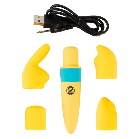 You2Toys - Pocket Power - set bežičnih vibratora - žuti (5 dijelova)