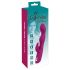 SMILE - fleksibilni vibrator s rukom za klitoris i G-točku (ljubičasti)