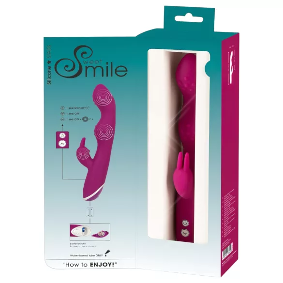 SMILE - vibrator za G-točku i klitoris - fleksibilni - ljubičasti