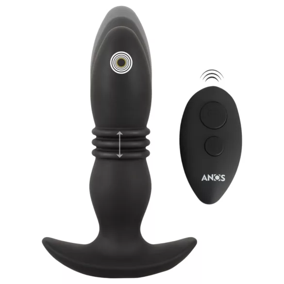 ANOS - analni vibrator s daljinskim upravljanjem - crni