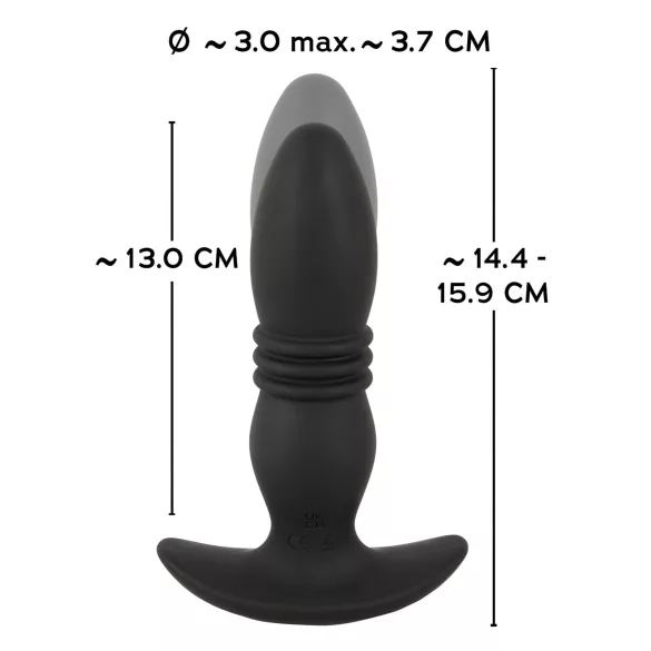 ANOS - analni vibrator s daljinskim upravljanjem - crni