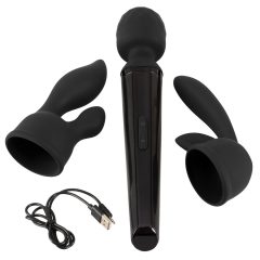 Ya Clit Wand - set vibratora za masažu na baterije (crni)