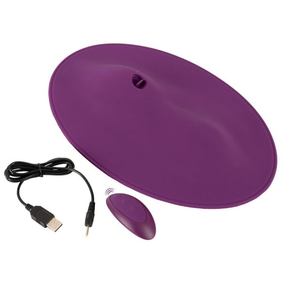 VibePad 2 - punjivi, radio, vibrator za podlogu za lizanje (ljubičasta)