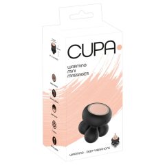   You2Toys CUPA Mini - punjivi grijaći masirajući vibrator (crni)
