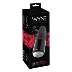 WYNE 02 - punjivi, vibrirajući masturbator (crno-bijeli)