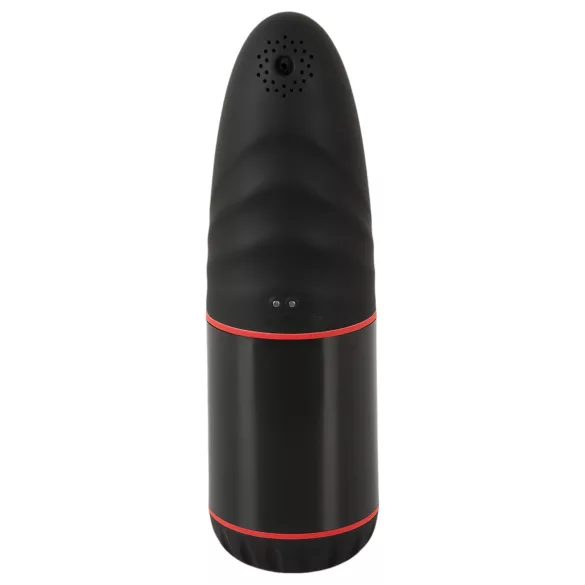 WYNE 02 - masturbator s vibracijom i usisavanjem - crno-bijeli - punjivi