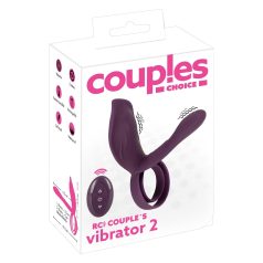  Couples Choice - punjivi, bežični prsten za penis (ljubičasti)