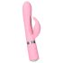 Pillow Talk Lively - akumulatorski vibrator s klitoralnim nastavkom (ružičasti)