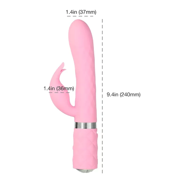 Pillow Talk Lively - akumulatorski vibrator sa stimulatorom klitorisa (ružičasti)
