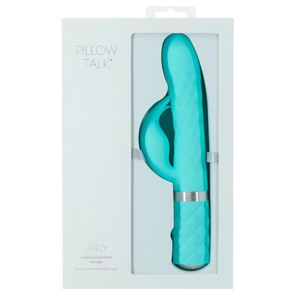 Pillow Talk Lively - vibrirajući stimulator s baterijom (tirkizna)