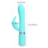 Pillow Talk Lively - vibrirajući stimulator s baterijom (tirkizna)