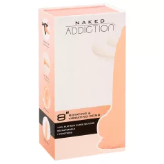   Naked Addiction - rotirajući vibrator - 20 cm - prirodna boja