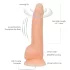 Naked Addiction - rotirajući vibrator - 20 cm - prirodna boja