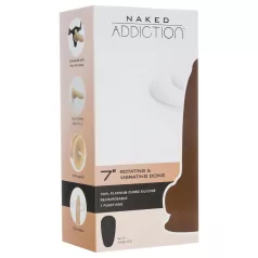   Naked Addiction Rotating 7 - Rotirajući vibrator (18 cm) - prirodni